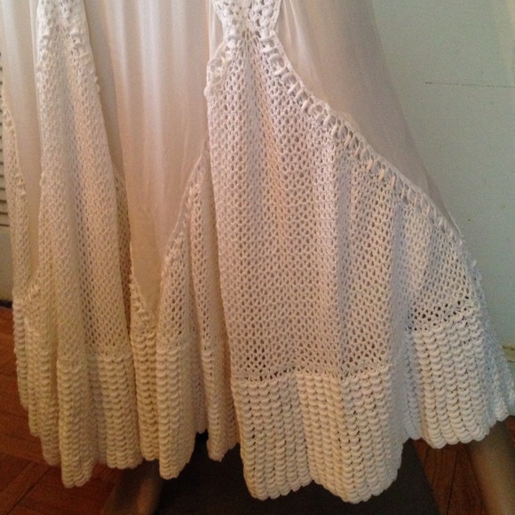 COPY - White Catherine Malandrino Maxi Skirt - Picture 2 of 4